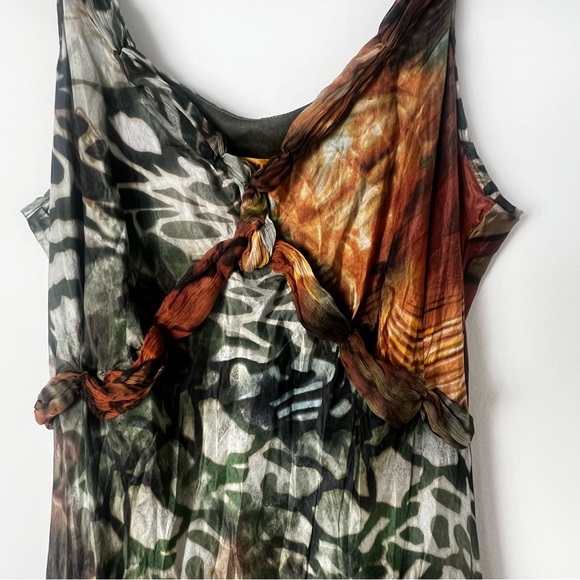 Vintage D.exterior 100% Silk Fairycore Asymmetrical Hem Dress - Picture 3 of 8